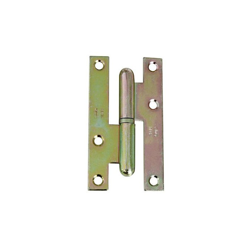 Zawias do drzwi 95x52mm stal żółty ocynk rozłączny PRAWY (pl) mod. 403