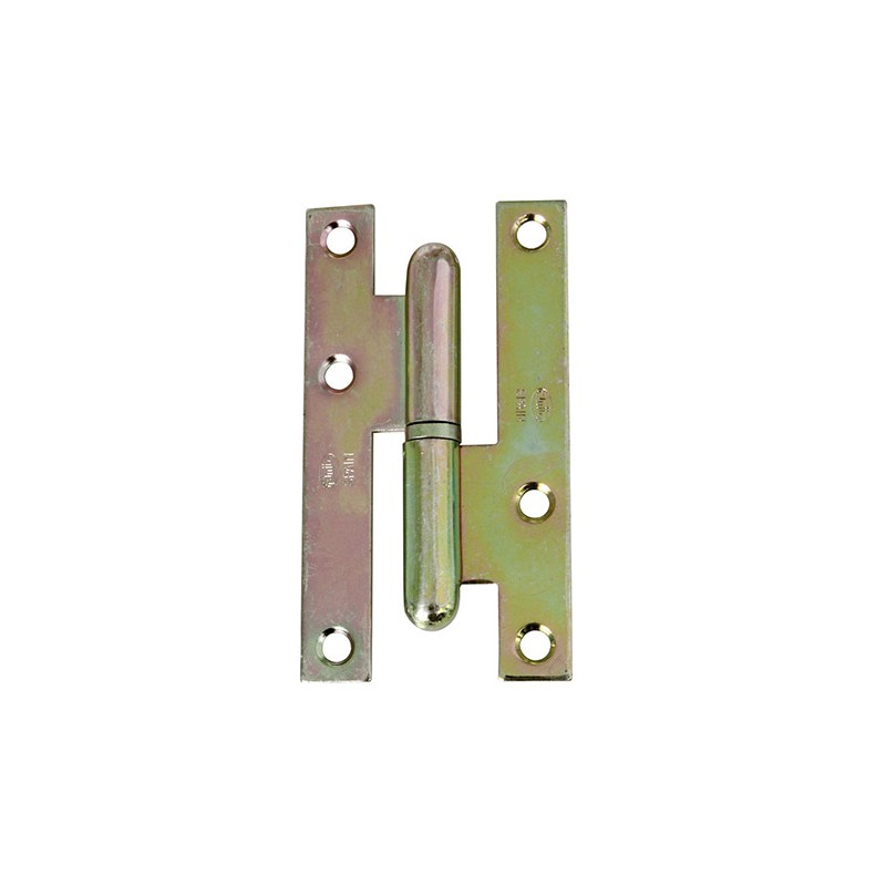 Zawias do drzwi 95x52mm stal żółty ocynk rozłączny LEWY (pl) mod. 403