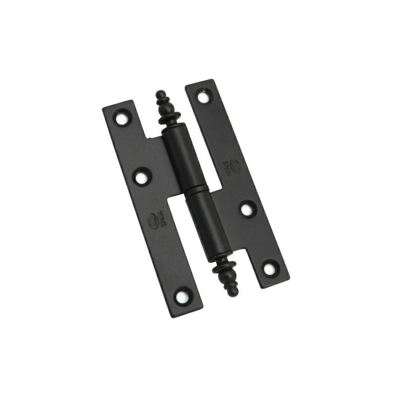 Zawias do drzwi 95x52 stal czarny rozłączny LEWY (pl) mod. 406