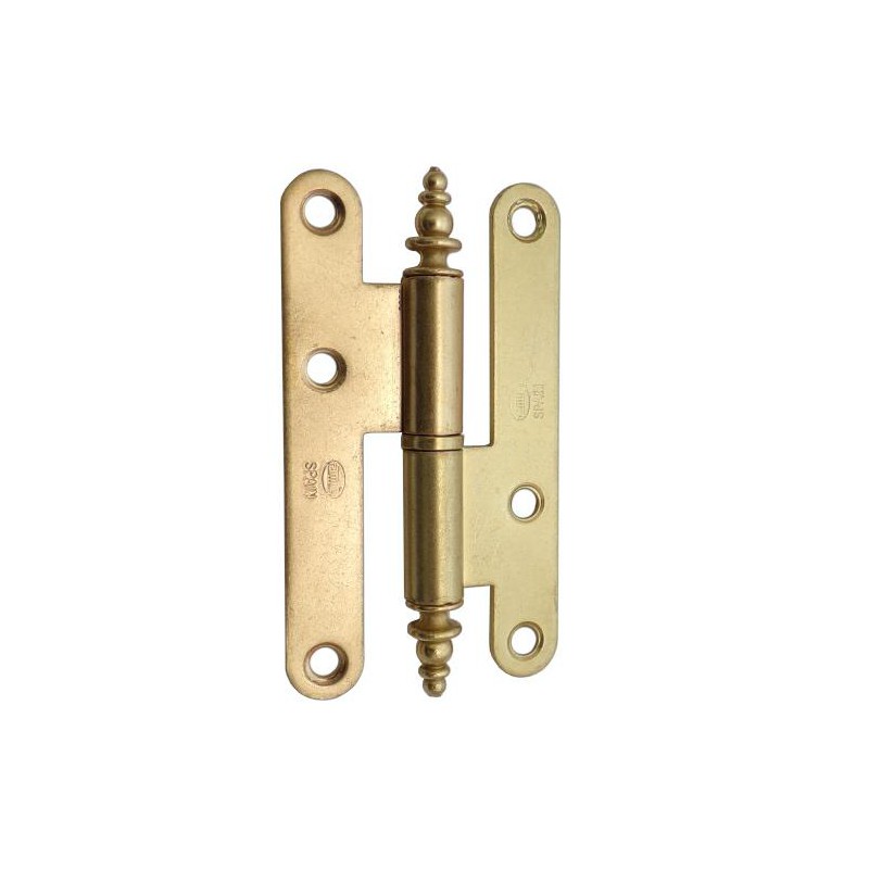 Zawias do drzwi 94x54mm stal mosiądzowany połysk rozłączny LEWY (pl) mod. 408