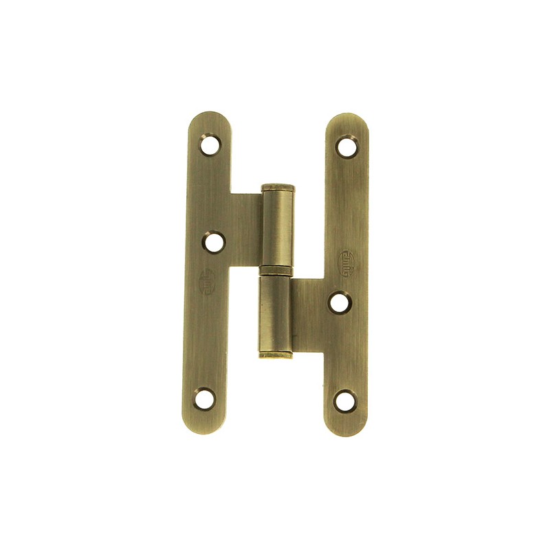 Zawias do drzwi 100x57mm stal złoto antyczne LEWY (pl) mod. 409C