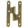 Zawias do drzwi 100x57mm stal złoto antyczne LEWY (pl) mod. 409C