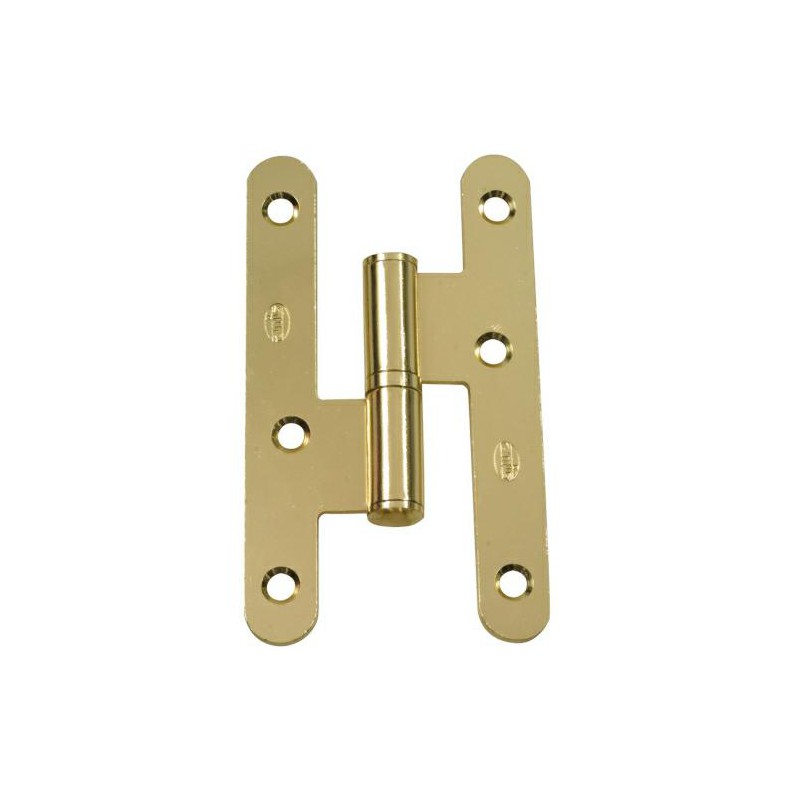 Zawias do drzwi 100x57mm stal złoty połysk PRAWY (pl) mod. 409C