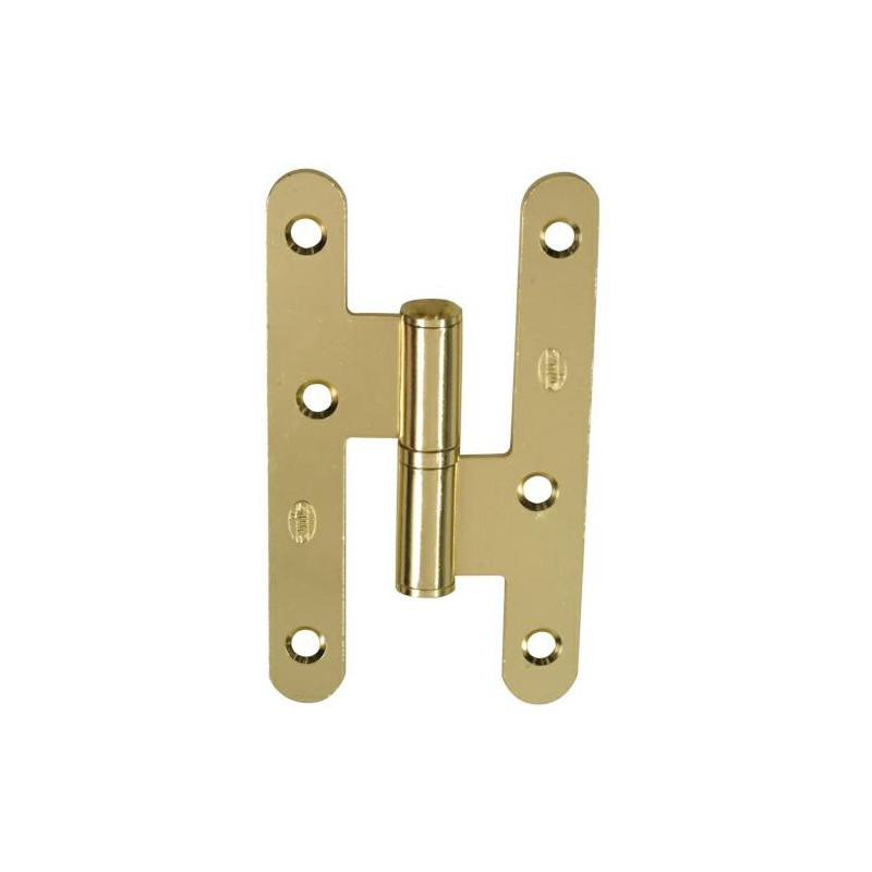 Zawias do drzwi 100x57mm stal złoty połysk LEWY (pl) mod. 409C