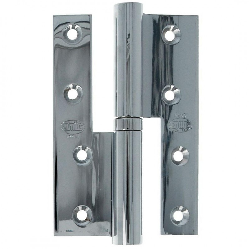 Zawias do drzwi 120x80mm chrom połysk PRAWY (pl) mod. 418