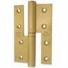 Zawias do drzwi 120x80mm mosiądz satyna PRAWY (pl) mod. 418