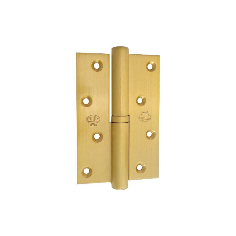 Zawias do drzwi 120x80mm mosiądz matowy PRAWY (pl) mod. 419