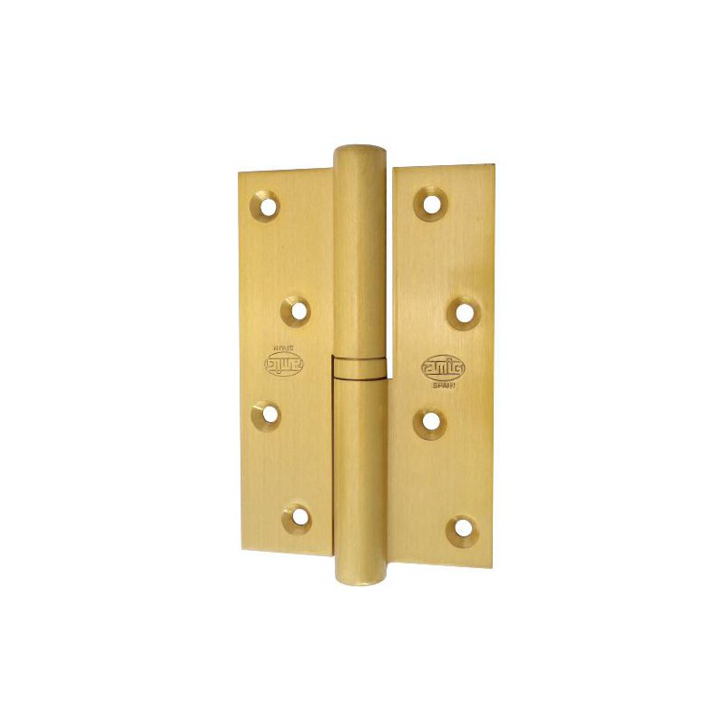 Zawias do drzwi 120x80mm mosiądz matowy LEWY (pl) mod. 419