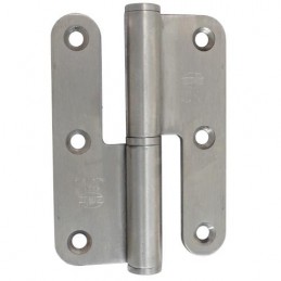 Zawias do drzwi 100x70mm stal nierdzewna INOX PRAWY (pl) mod. 421 CE