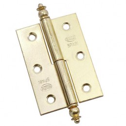 Zawias meblowy 60x41mm mosiądzowany PRAWY (pl) ozdobny 2szt. mod. 541 BAG