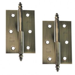 Zawias meblowy 60x41mm złoto antyczne PRAWY (pl) ozdobny 2szt. mod. 541 BAG