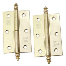Zawias meblowy 60x41mm mosiądzowany LEWY (pl) 2szt. mod. 541 BAG