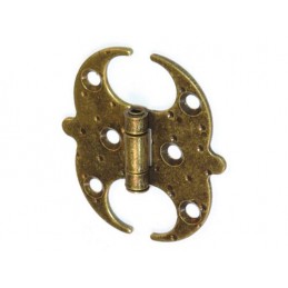 Zawias ozdobny rustykalny 60x55x1,5mm złoto antyczne motylek mod.553 EAN