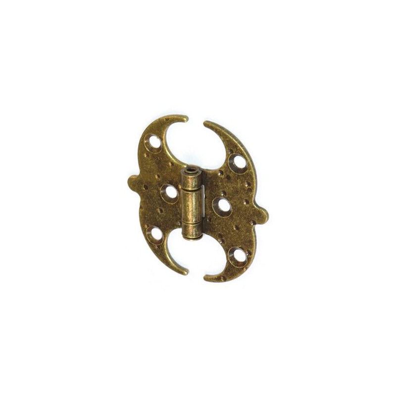 Zawias ozdobny rustykalny 60x55x1,5mm złoto antyczne motylek mod.553 EAN