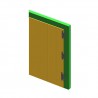 Zawias 9110-200x90 rozbieralny czarny D