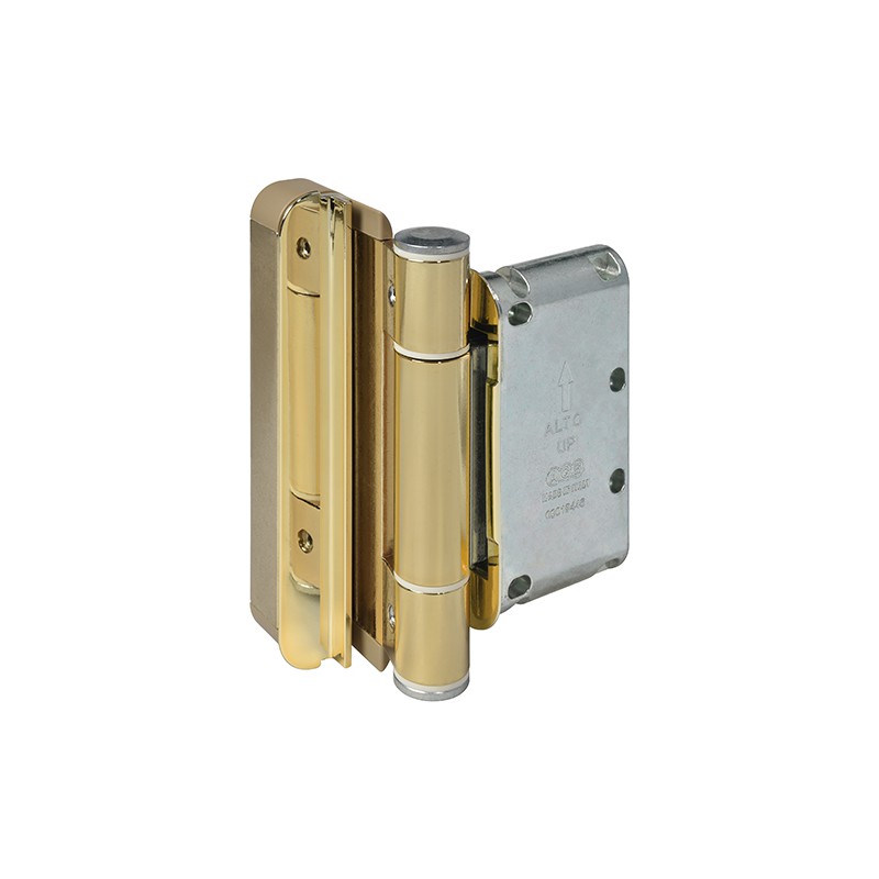 Zawias do drzwi wejściowych wpuszczany D20 z regulacją mosiądzowany mod. R4-10