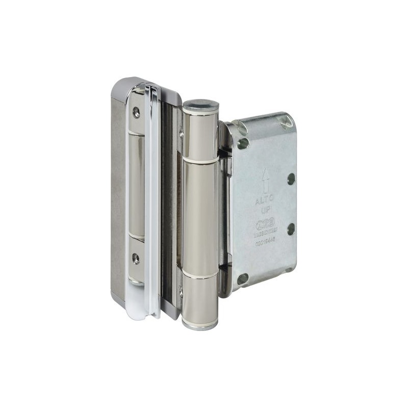 Zawias do drzwi wejściowych wpuszczany D20 z regulacją niklowany mod. R4-10