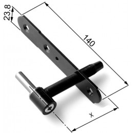 Zawias czarny 12-45 23,8x140