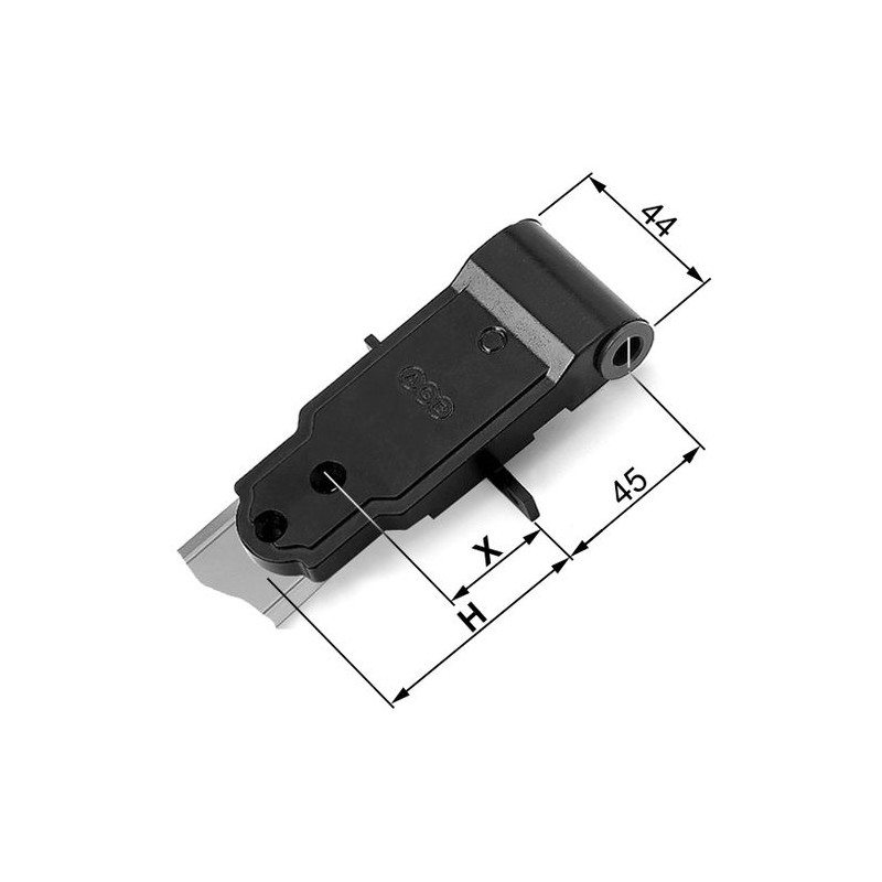 Zawias czarny 26x56x44