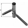 Zawias czarny mod.8018 prawy śr.18