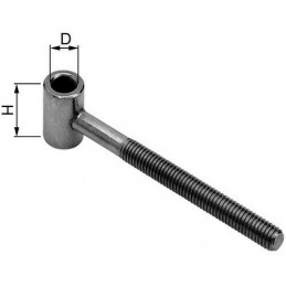 Zawias czarny śr. 20mm M12x100