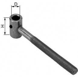 Zawias czarny śr.20mm prawy M12x100