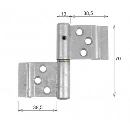 Zawias IPA 11171-70 mos.trzp.Pr.gal.