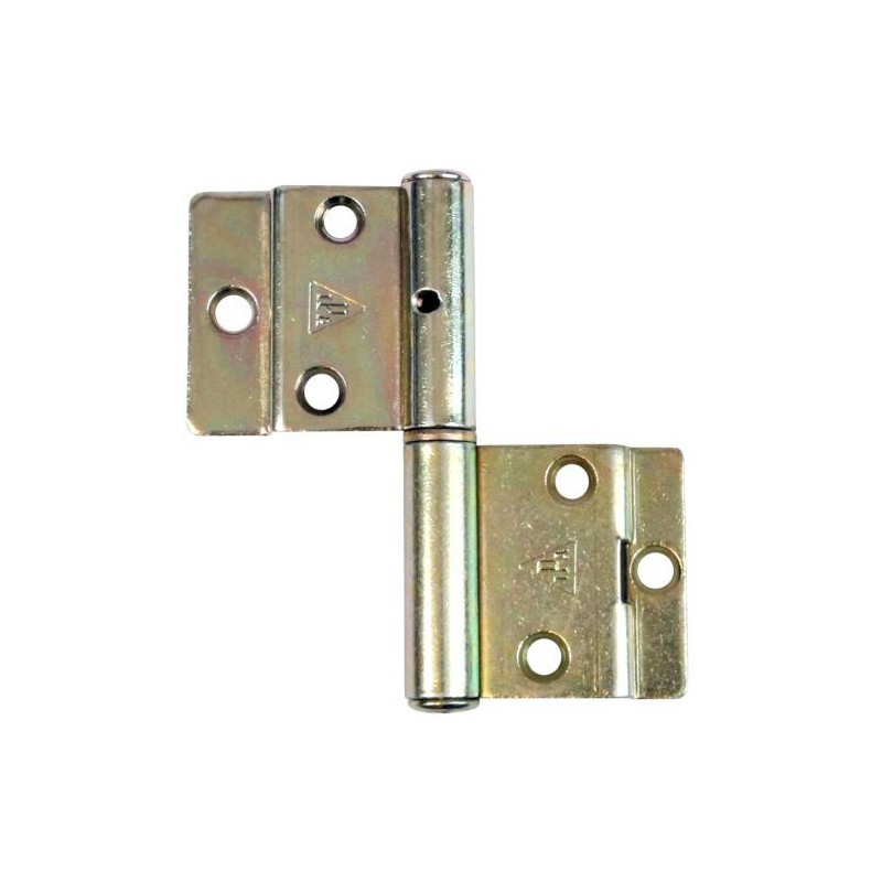 Zawias IPA 11174-90mm Lewy żółty ocynk mosiężny trzpień