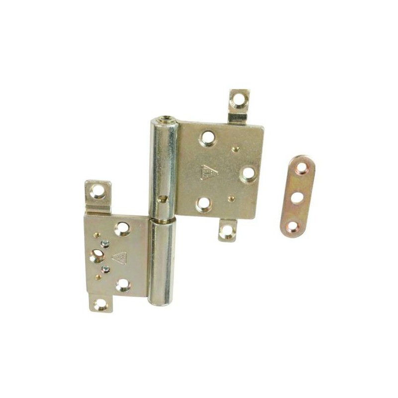 Zawias IPA 12198-120 stalowy trzpień Prawy żółty ocynk