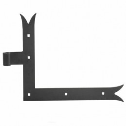 Zawias narożny 4000-300 fi14 ozdob Prawy