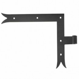 Zawias narożny 4000-300 fi14 ozdob Prawy