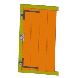 Zawias narożny 4000-300 fi14 ozdob Prawy