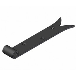 Zawias pasowy 250mm ozdobny czarny do fi.14 mod. 7020