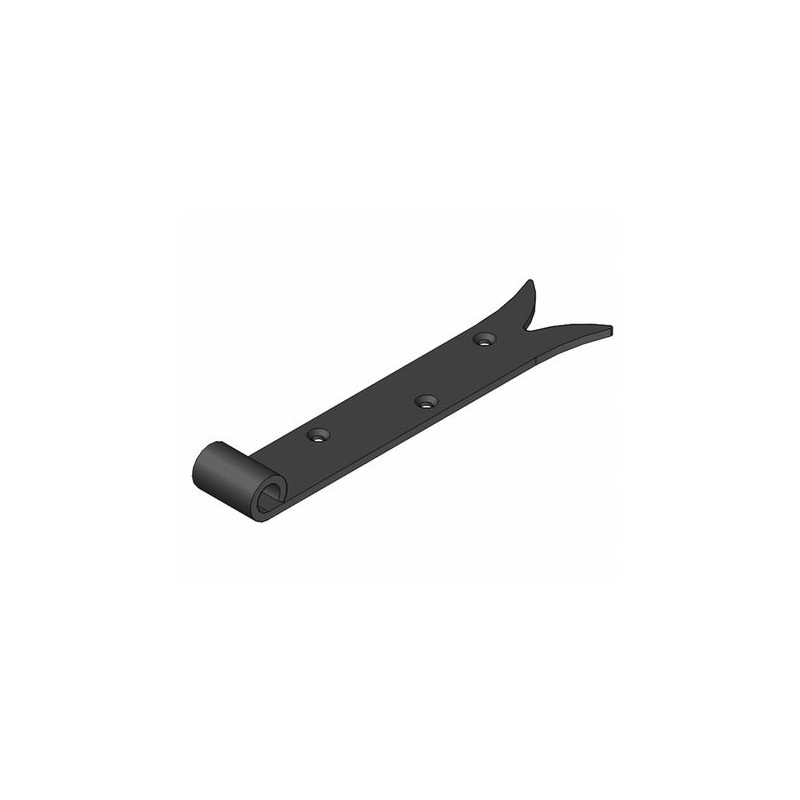 Zawias pasowy 400mm ozdobny czarny do fi.14 mod. 7020