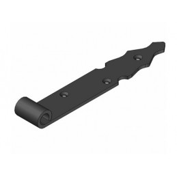 Zawias pasowy 7030-400 ozdobny czarn