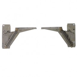 Zawias sprężynowy do frontów otwieranych do góry niklowany komplet mod. 71