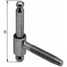 Zawias śr.16mm 55x51,5mm M czarny