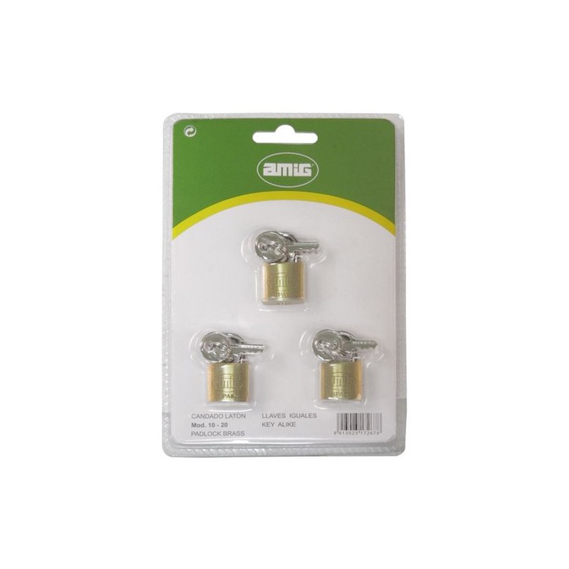 Zestaw kłódek 10-25 ten sam kl.mos DIS