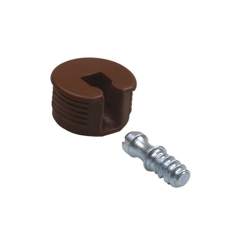 Złącze meblowe 41-12,5x6x16 brązowe 4szt