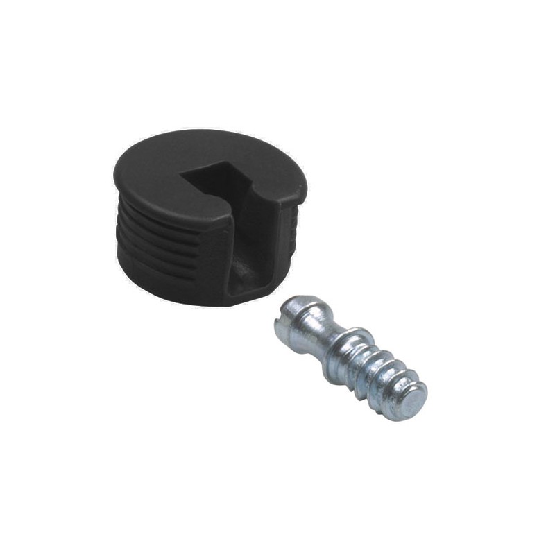 Złącze meblowe 41-12,5x6x16 czarne 4 szt