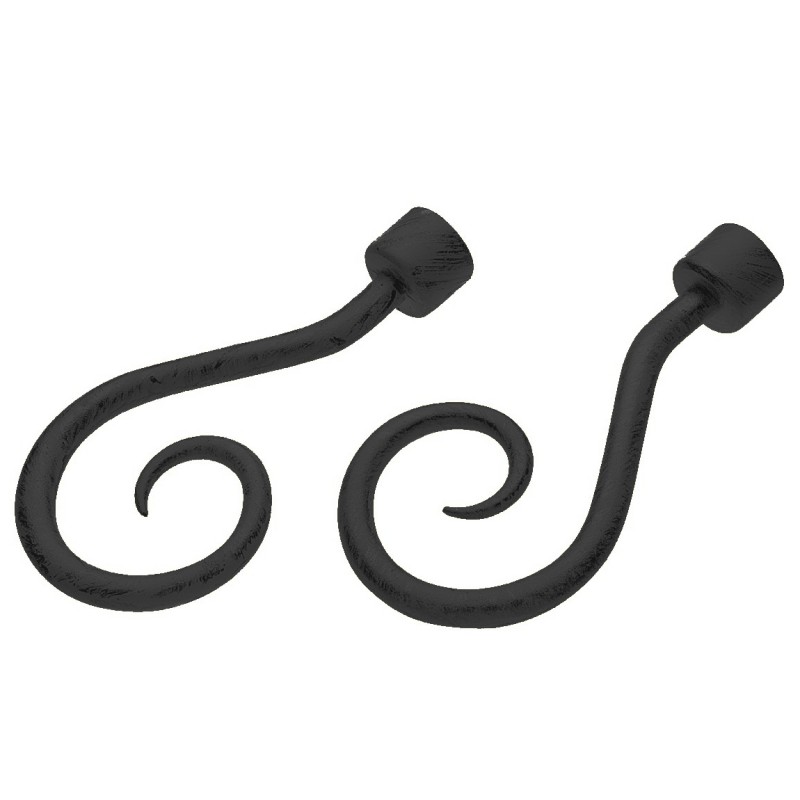 Końcówka karnisza fi.20mm czarne 140mm mod.681