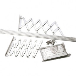 Suszarka rozsuwana ścienna łazienkowa balkonowa aluminiowa szer. 1,3m mod.1