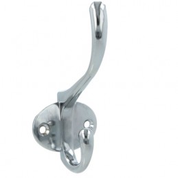 Wieszak 2-haczyki 108x46mm chrom połysk mod.26