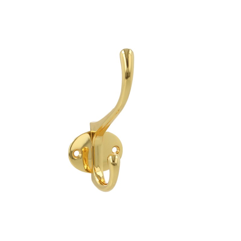 Wieszak 2-haczyki 108x46mm złoty mod.26