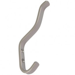 Wieszak 2-haczyki stalowy szary 125x13mm IPA 25543