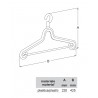 Wieszak ubraniowy do szafy OMETTO GIREVOLE biały
