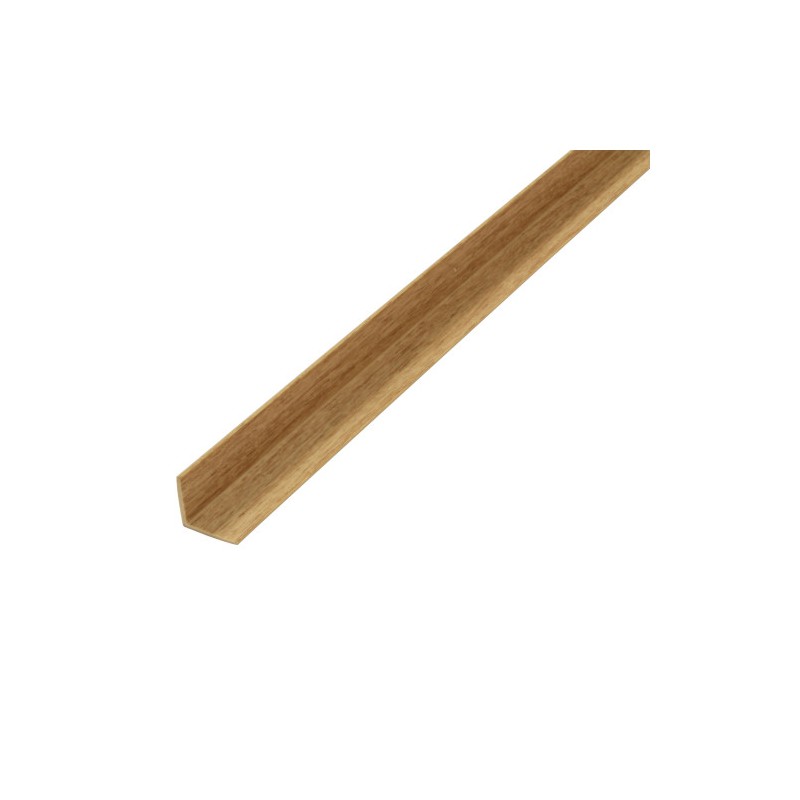 Profil kątowy 20x20-1M PCV ciemny orzech