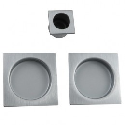 Uchwyt wpuszczany SCIVOLA-E kwadrat stal chrom satyna uchwyt na palec