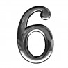 Cyfra 6 / 9 chrom 55mm plastik samoprzylepna