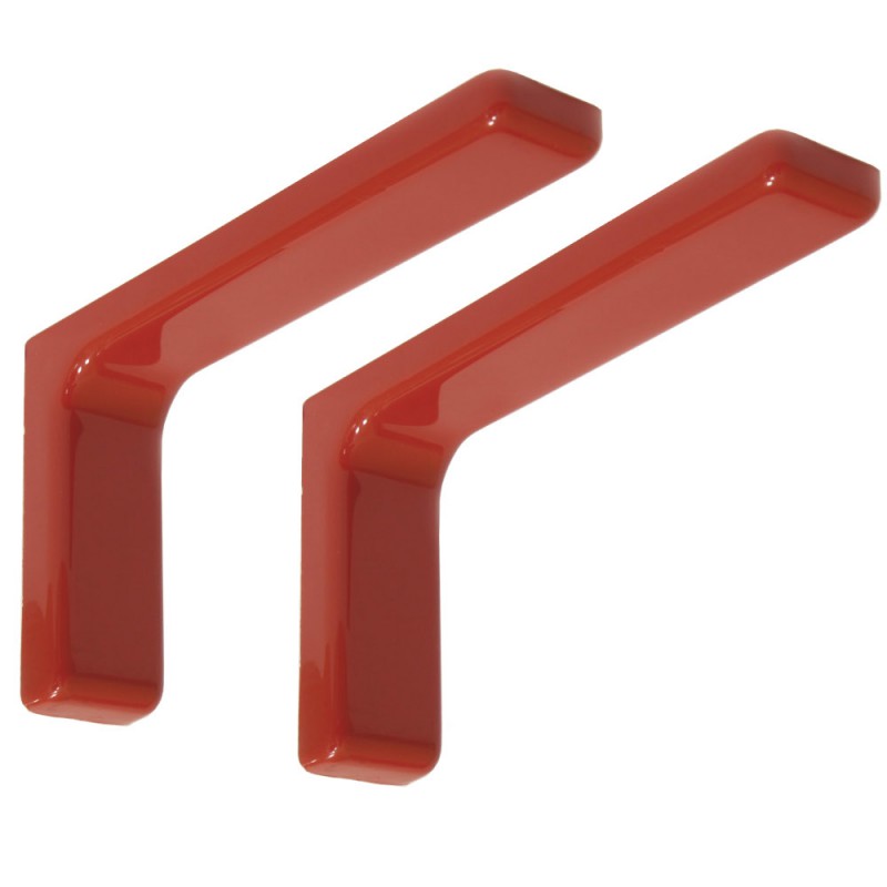 Wspornik półki czerwony 114x180mm mod. LEONARDO, 2szt.